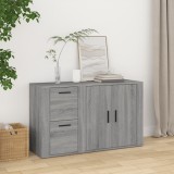 VidaXL Servantă, gri sonoma, 100x33x59,5 cm, lemn compozit
