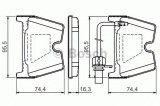 Set placute frana,frana disc VW PHAETON (3D) (2002 - 2016) BOSCH 0 986 494 216