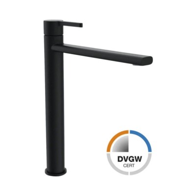 Baterie lavoar negru mat Jungborn Lambda foto