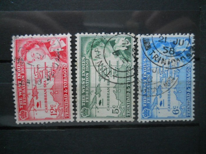 CV1 SERIE COLONII BRITANICE TRINIDAD TOBAGO