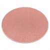 ETON PLUS cerc covor roz pudrat, monocolor, uniformă, uni, cerc 200 cm