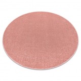 ETON PLUS cerc covor roz pudrat, monocolor, uniformă, uni, cerc 150 cm