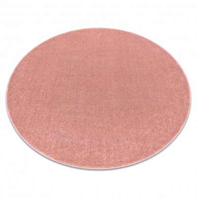 ETON PLUS cerc covor roz pudrat, monocolor, uniformă, uni, cerc 200 cm foto