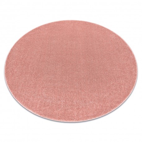 ETON PLUS cerc covor roz pudrat, monocolor, uniformă, uni, cerc 200 cm