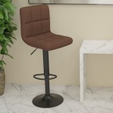 VidaXL Scaun de bar, maro, material textil