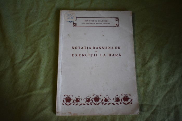 Notatia dansurilor si exercitii la bara