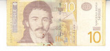 M1 - Bancnota foarte veche - Serbia - 10 dinarI - 2011