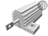 Rezistor Bobinat cu Radiator 1,5&Omega; 25W