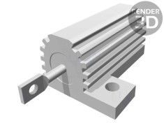 Rezistor bobinat cu radiator 22&Omega; 25W