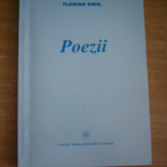 myh 36f - Florian Grig - Poezii - cu dedicatie si autograf - ed 2003