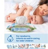Pachet Servetele umede pentru copii cu Aloe si D-Pantenol, 14 pachete x 50 servetele, Go Wipes