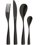 Set de tacamuri inox negre 24 piese, 6 persoane, Bocholt Carl Schmidt Sohn 080143