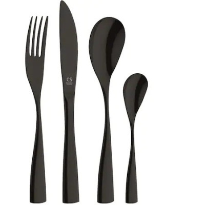 Set de tacamuri inox negre 24 piese Bocholt Carl Schmidt Sohn 080143 foto