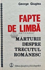 Fapte de limba: marturii despre trecutul romanesc - 1988 - George Giuglea (I171)