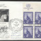 UN New York 1958 Central Hall London Mi.68 x 4 FDC UN.185