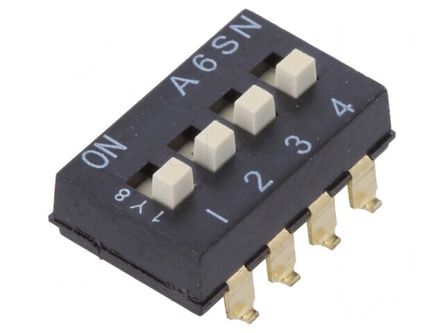 Comutator DIP-SWITCH 4 Secțiuni ON-OFF 24VDC