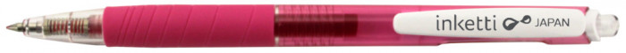 Pix Cu Gel Penac Inketti, Rubber Grip, 0.5mm, Corp Roz Transparent - Scriere Roz