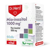 Capsule vegane cu mio-inozitol 1000 mg Dr Herz 60 buc