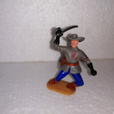 bnk jc Figurina de plastic - Timpo - cavalerist confederat