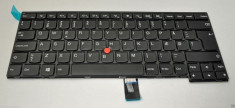 Tastatura Laptop IBM Lenovo Thinkpad T450s iluminata cu mouse pointer layout Danemarca foto