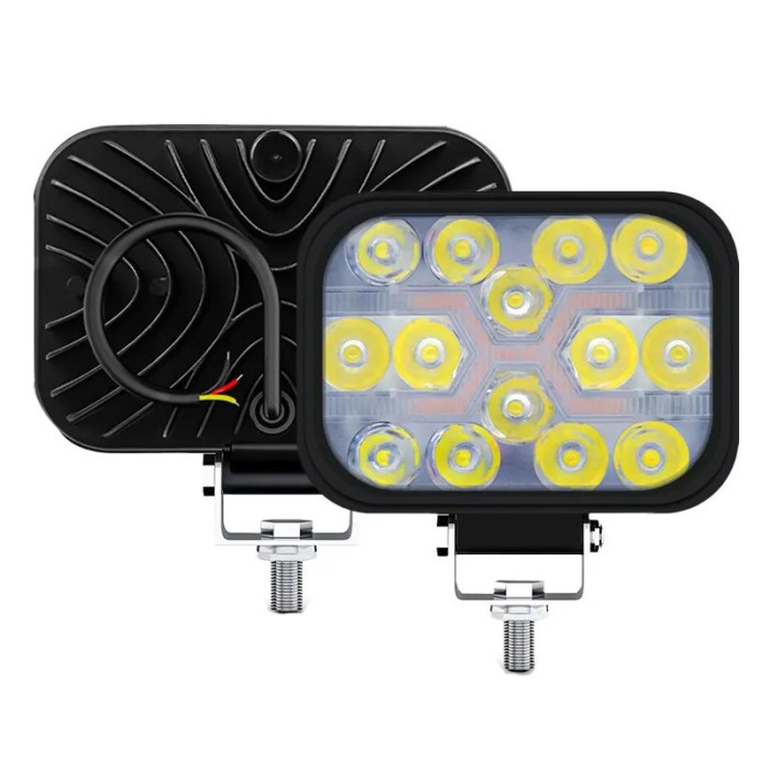 Set 2 Proiectoare auto, 240W/set, 14 LED, 2 faze