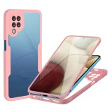 Cumpara ieftin Husa pentru Samsung Galaxy A12 + Folie, Techsuit ColorVerse 360 Series, Pink