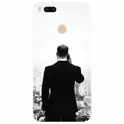 Husa silicon pentru Xiaomi Mi A1, Man In Suit foto