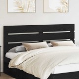 vidaXL Tăblie cap cu headboard Stejar Negru 180 cm Lemn compozit 887514