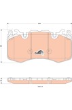 TRW GDB1834 COTEC set placute frana,frana disc