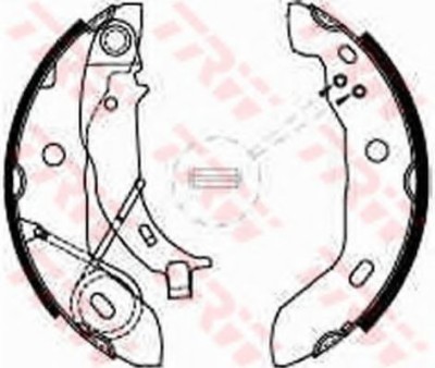 Set saboti frana MERCEDES A-CLASS (W168) (1997 - 2004) TRW GS8627 foto
