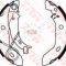 Set saboti frana MERCEDES A-CLASS (W168) (1997 - 2004) TRW GS8627