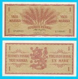 Finlanda (p#98) 1 Markkaa 1963 aUNC+ &#039;Gr&acirc;u&#039; serie: A7189401