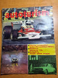 Autoturism iunie 1974-harta traseelor auto jud. sibiu,formula 1,dacia 1300