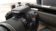 Camera foto DSLR Canon eos 550D, trepied, geanta, filtre, acumulatori foto