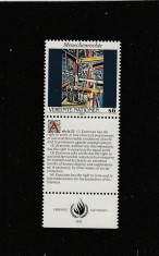 Natiunile Unite Vienna 1992-Drepturile omului Art.23,dant,MNH,Mi.139Zf2 foto