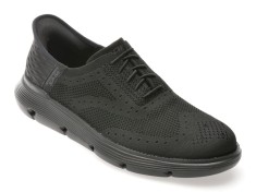 Pantofi sport SKECHERS negri, GARZA, din material textil