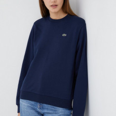 Lacoste bluza femei, culoarea albastru marin, neted