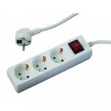 Prelungitor electric cu 3 prize, cablu 1,5 m si &icirc;ntrerupator Makalon