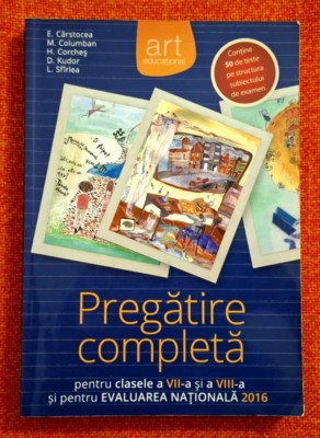 Limba si literatura romana. Pregatire completa clasele 7, 8, evaluare nationala foto