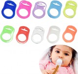 Set de 10 accesorii pentru suzete Helweet, silicon, multicolor, 4,8 x 3,2 cm