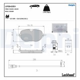 DELPHI LP5043EV set placute frana,frana disc