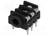 Conector jack, Jack 3,5mm, 3 contacte, mama, CLIFF - FCR1295