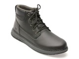 Ghete SKECHERS negre, GARLAN, din piele ecologica