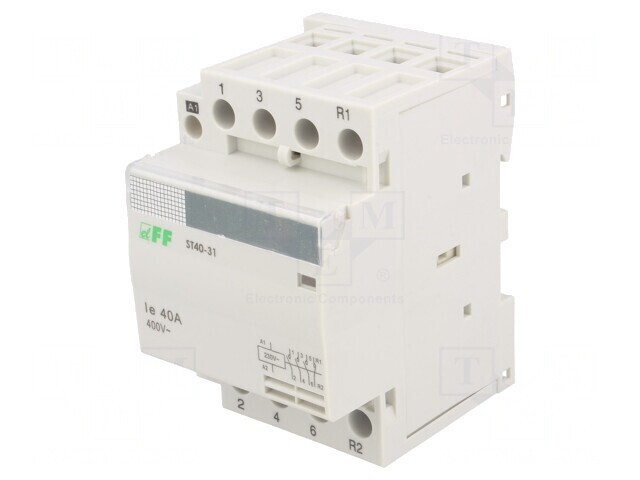 Contactor 4P 40A 230VAC NC NO IP20