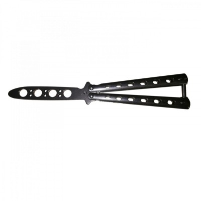 Briceag fluture de antrenament IdeallStore&amp;reg;, otel inoxidabil, Basic Blade, 22 cm, argintiu foto