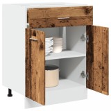 vidaXL Dulap inferior cu sertar &ldquo;Lyon&rdquo; lemn vechi 60x46x81,5cm