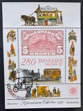 Danemarca 1987 &ndash; HAFNIA &rsquo;87 Transport și Comunicații Poștale &ndash; Bloc Filatelic Ștampilat