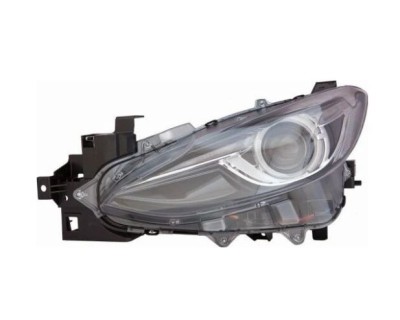 Far Mazda 3 (Bm), 06.2013-08.2017, partea Stanga, fara a ntoarce sistemul de iluminat; cu lumina timp de zi tip LED; D3S+LED; electric; fara bec desc foto