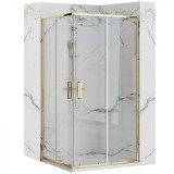 Cabină de duș Rea Punto 80x100 cm Gold