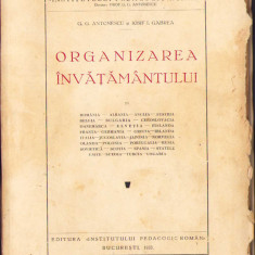 HST 209SP Organizarea învățământului 1933 Antonescu și Gabrea